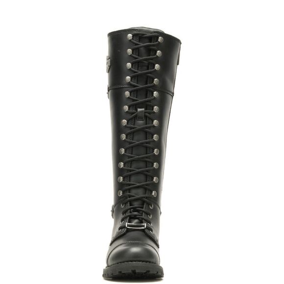 Harley-Davidson Womens Beechwood 16" Lace Cap Toe Black Boots (NWT) - Picture 4 of 7